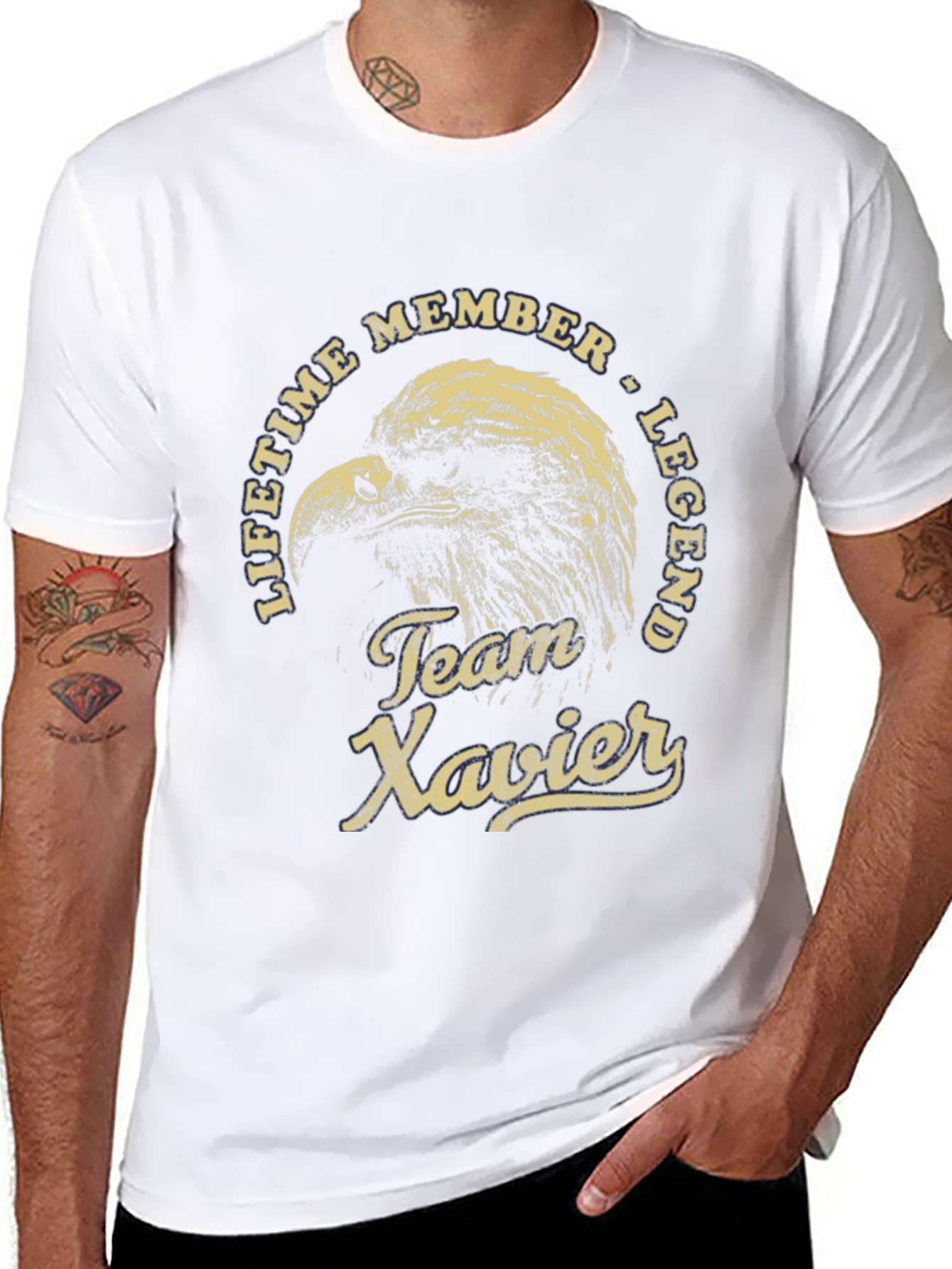Team Xavier Eagle Graphic Tee - Lifetime Member Legend T-Shirt