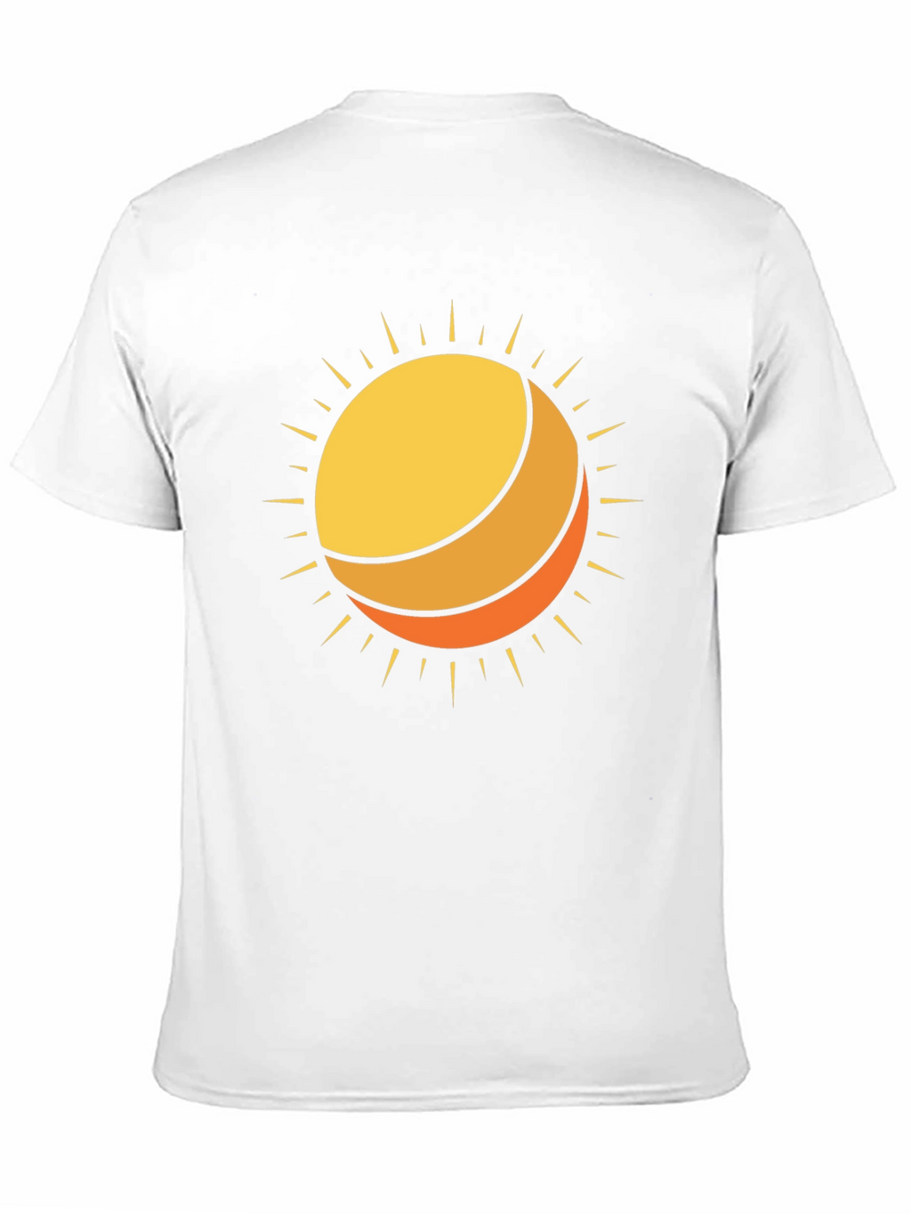 Sun Graphic Black Cotton T-Shirt