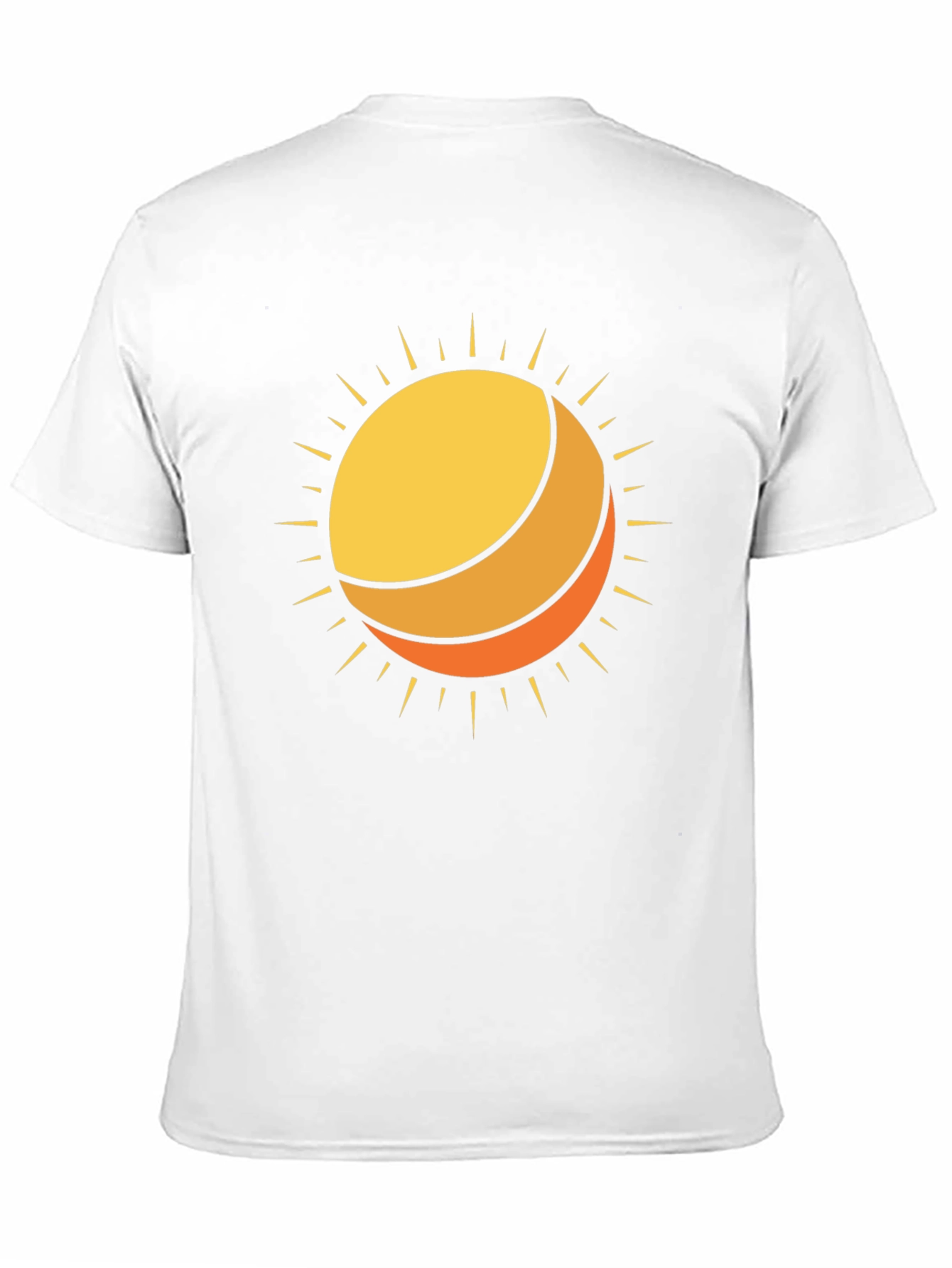 Sun Graphic Black Cotton T-Shirt