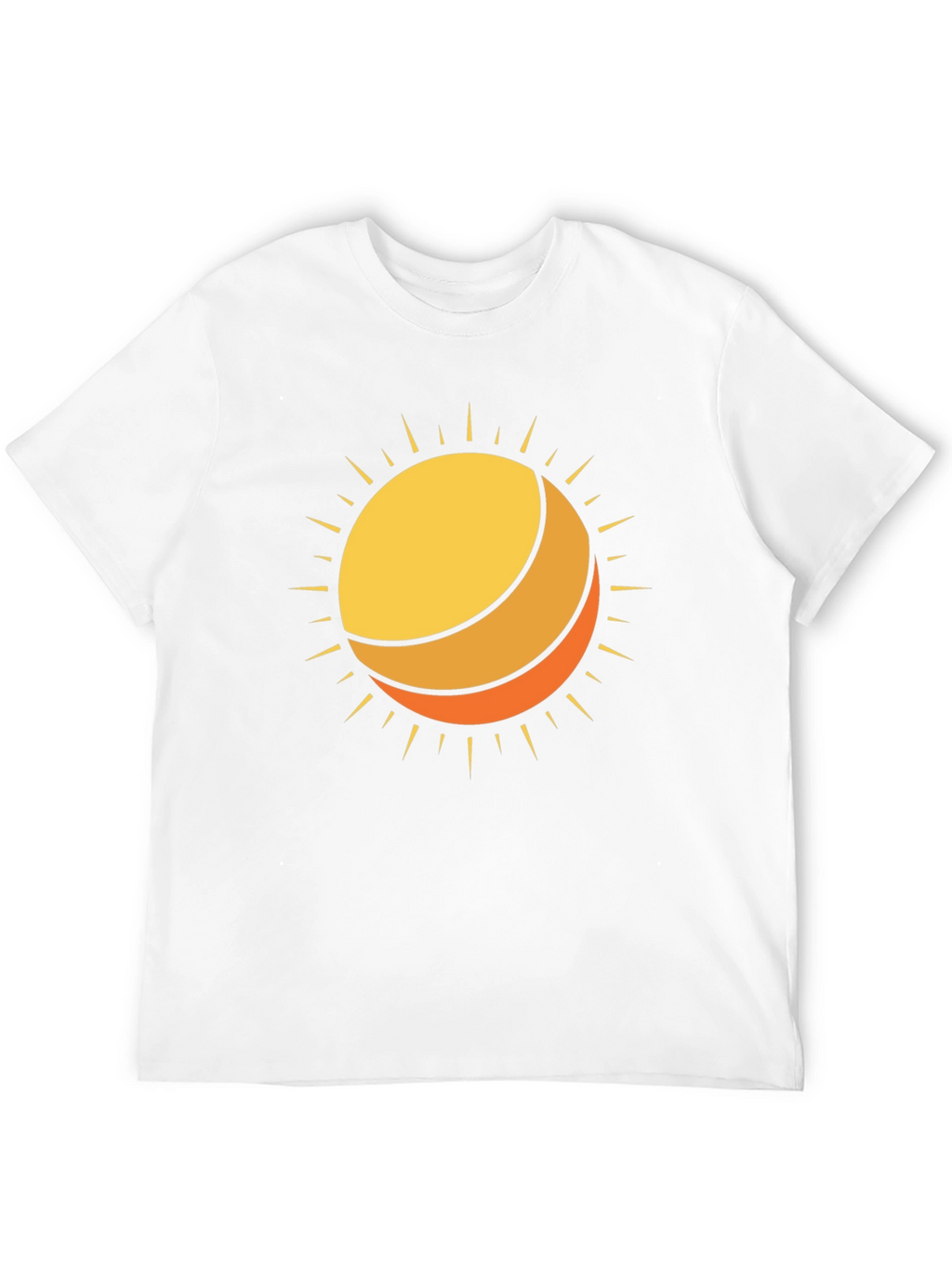 Sun Graphic Black Cotton T-Shirt