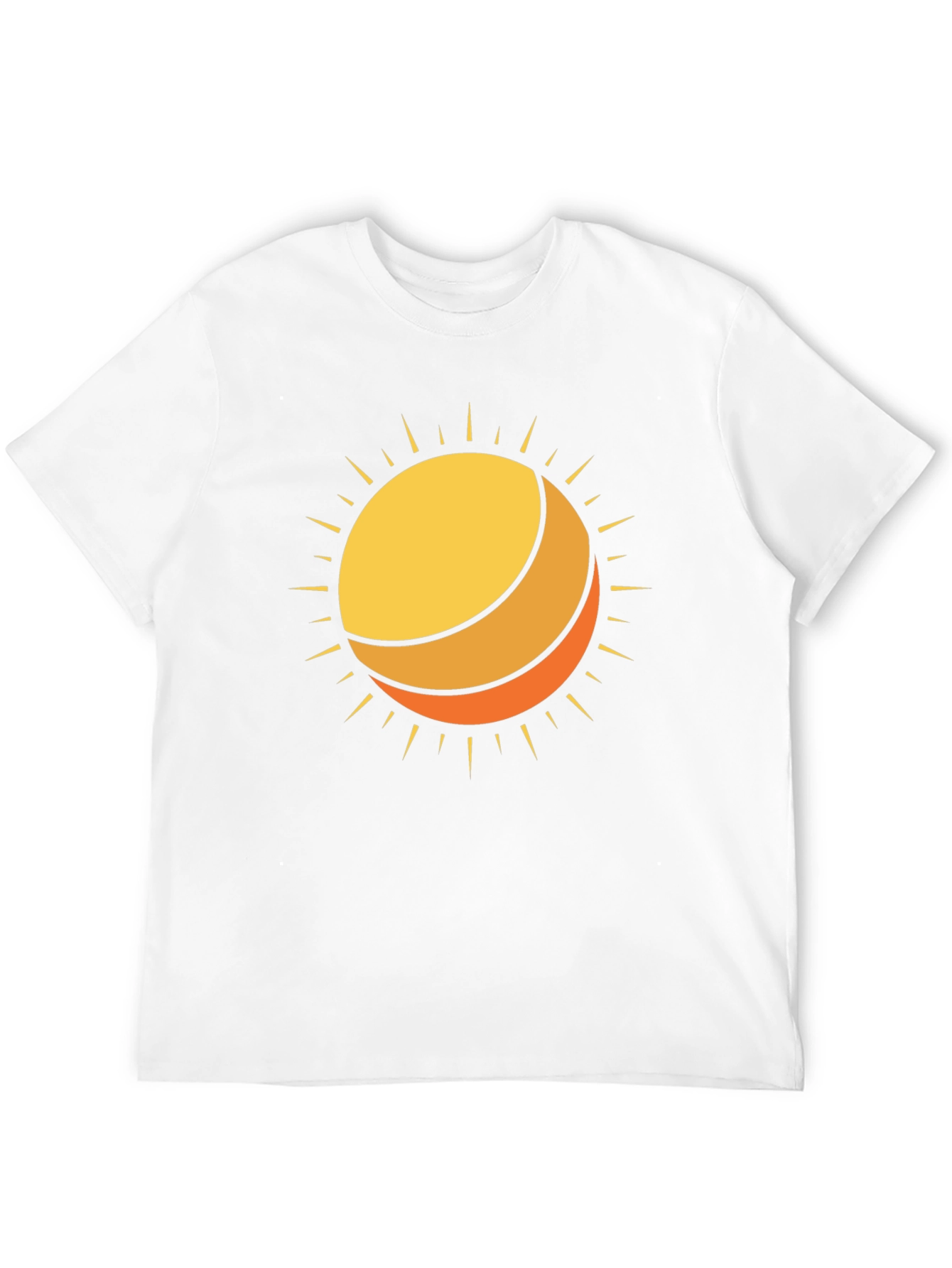 Sun Graphic Black Cotton T-Shirt