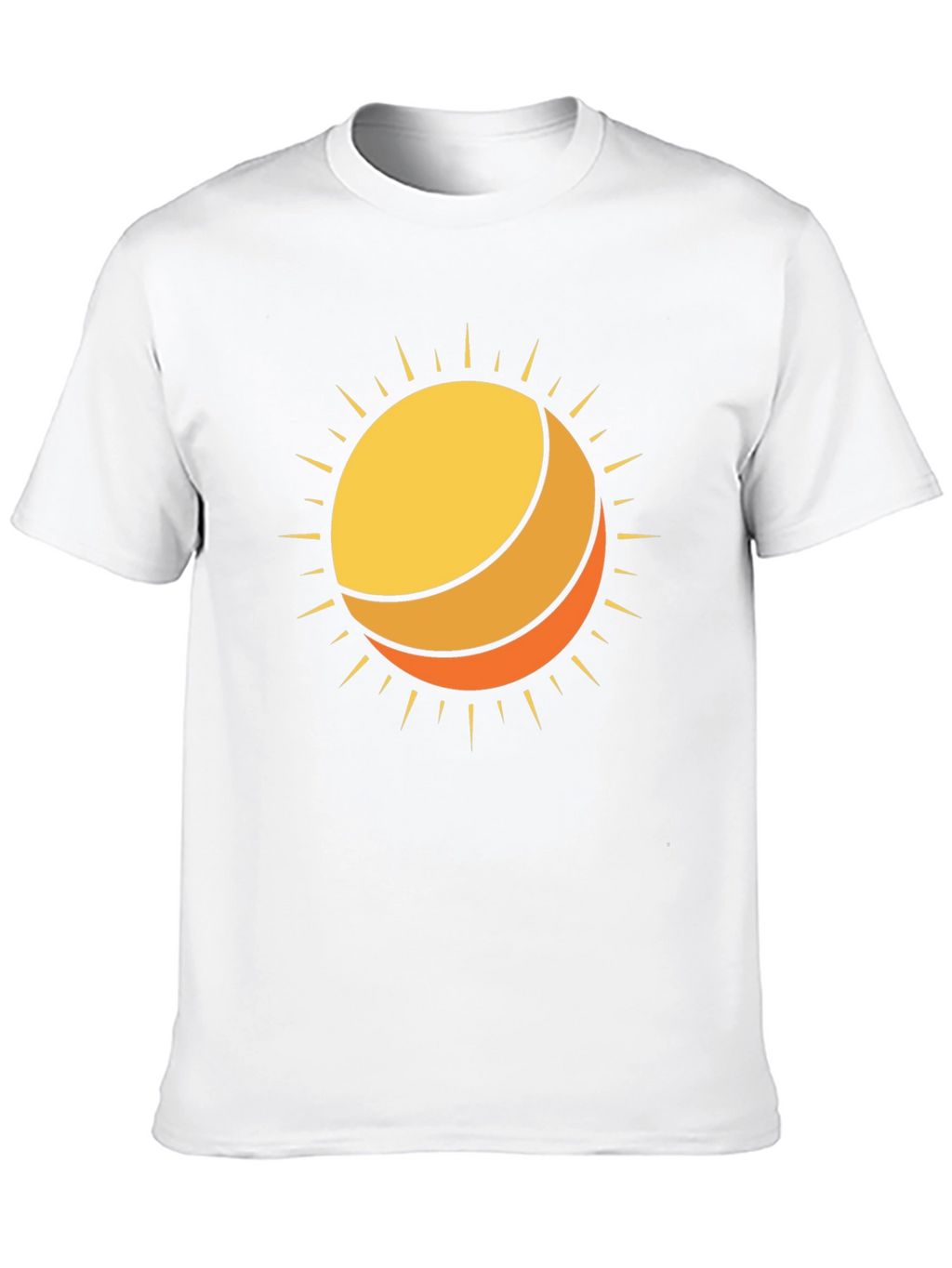 Sun Graphic Black Cotton T-Shirt
