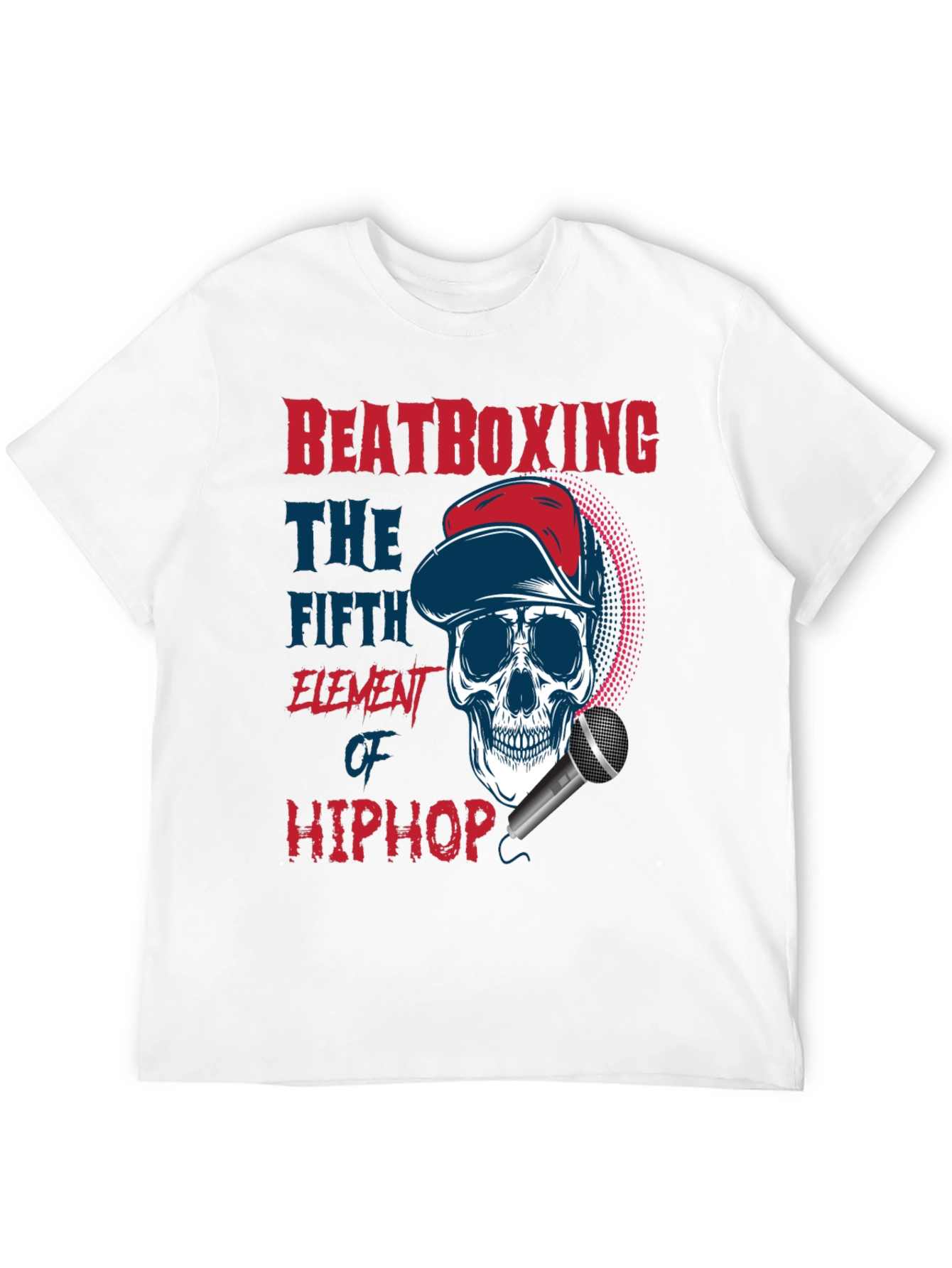 Beatboxing Hip Hop Skull T-Shirt