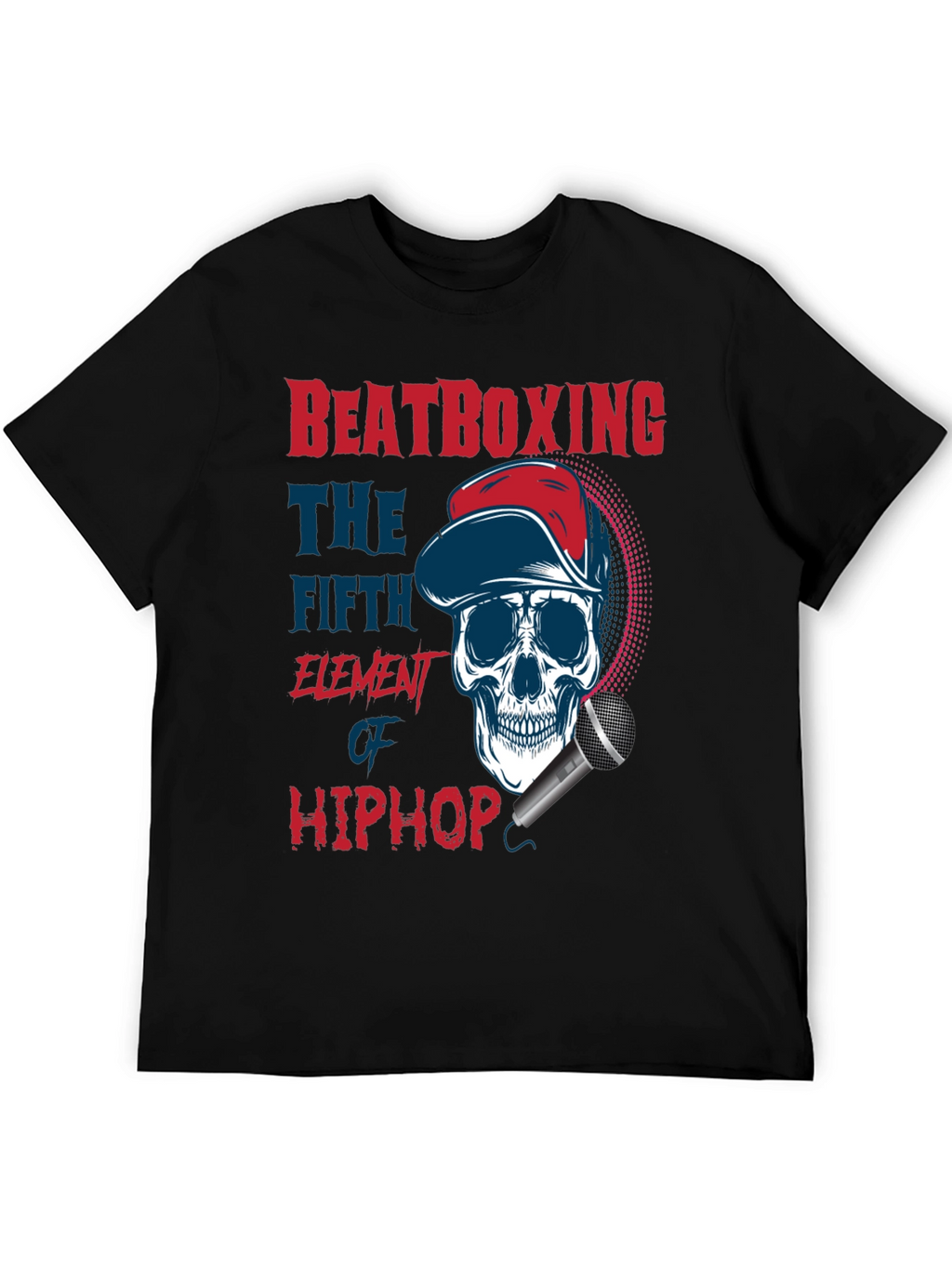Beatboxing Hip Hop Skull T-Shirt