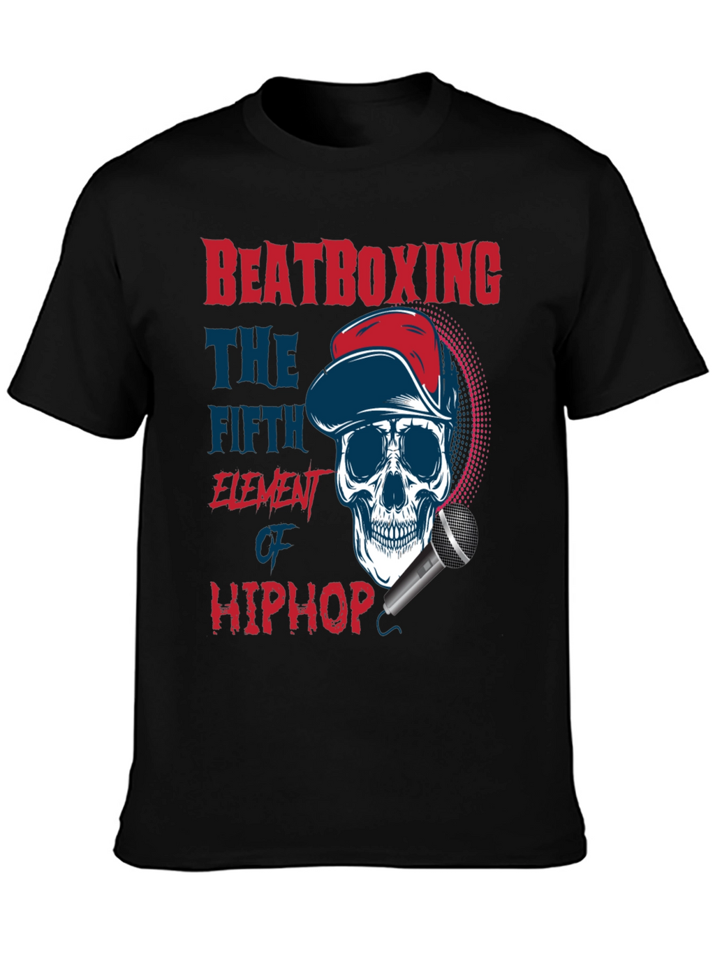 Beatboxing Hip Hop Skull T-Shirt