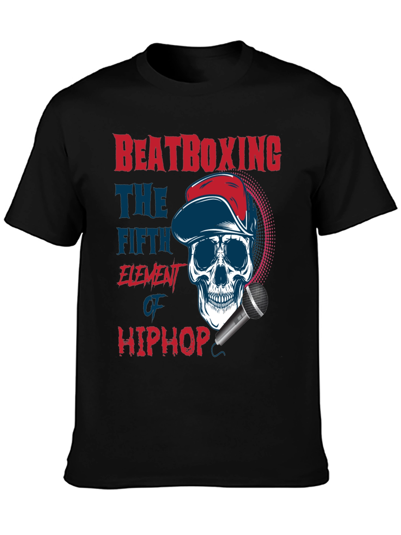 Beatboxing Hip Hop Skull T-Shirt
