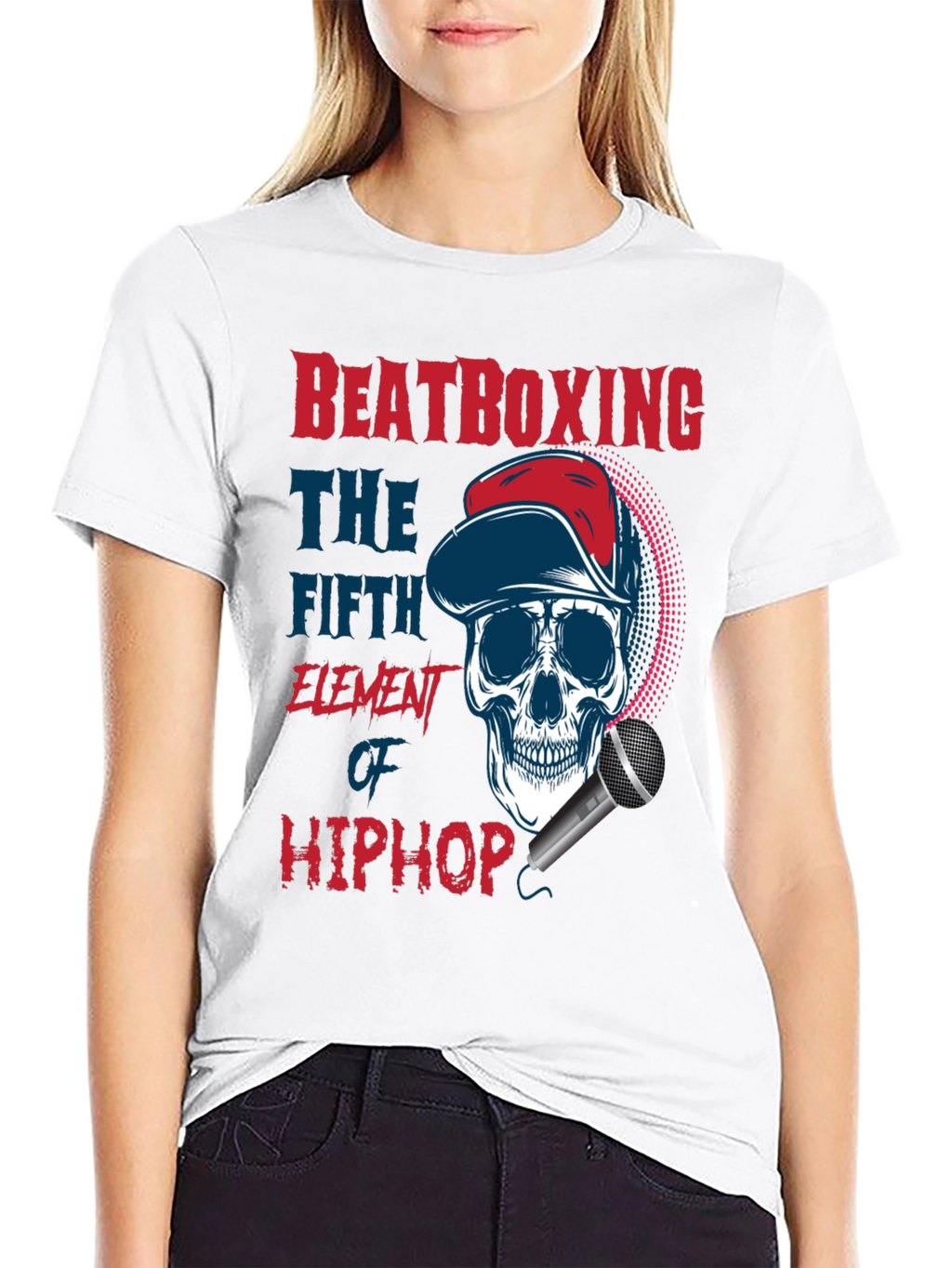 Beatboxing Hip Hop Skull T-Shirt