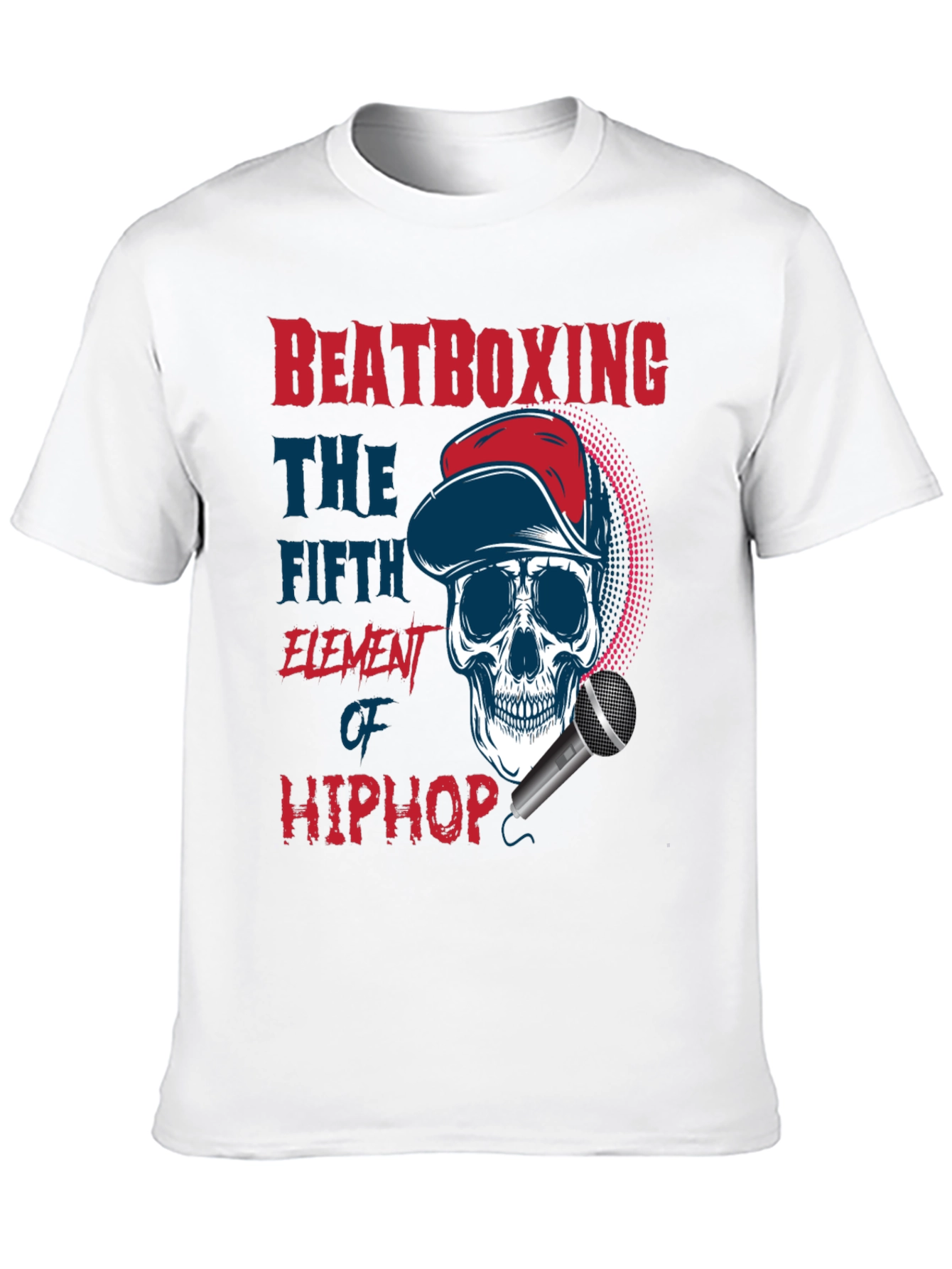 Beatboxing Hip Hop Skull T-Shirt