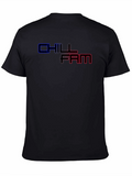 Chill Fam Graphic Print Black T-Shirt