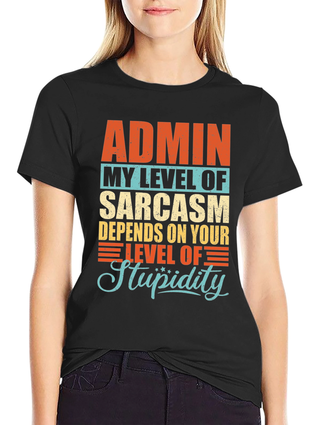 Admin Sarcasm Level T-Shirt