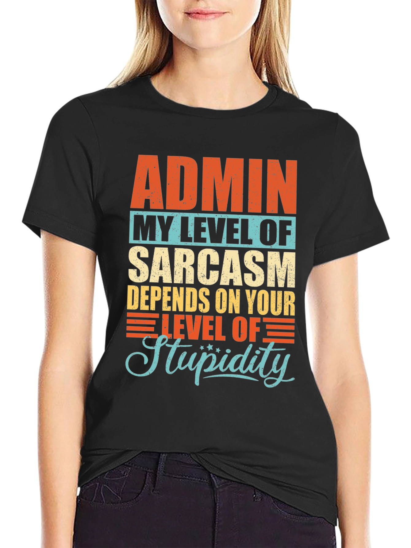 Admin Sarcasm Level T-Shirt