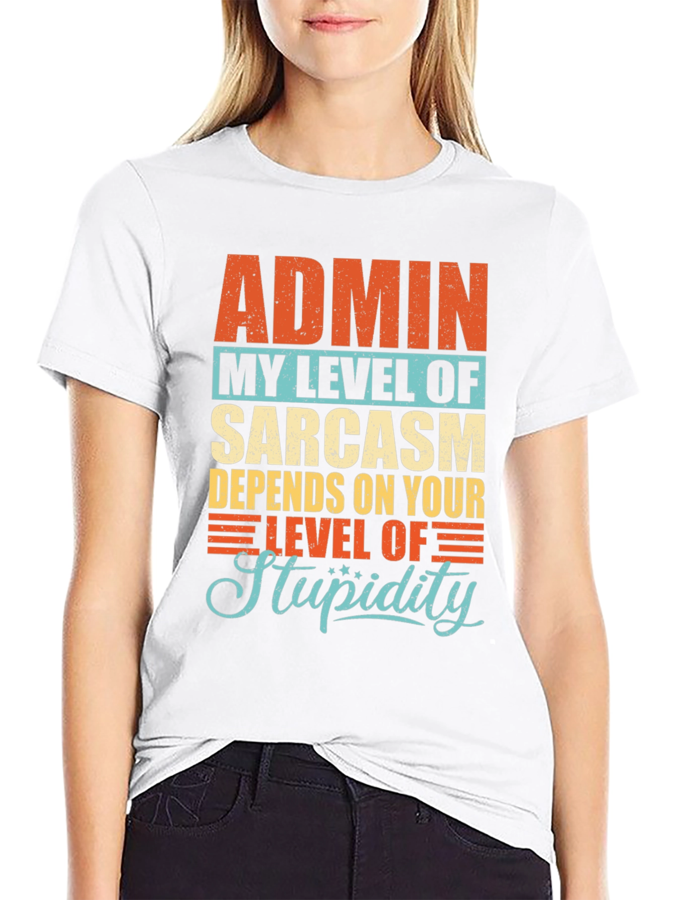 Admin Sarcasm Level T-Shirt