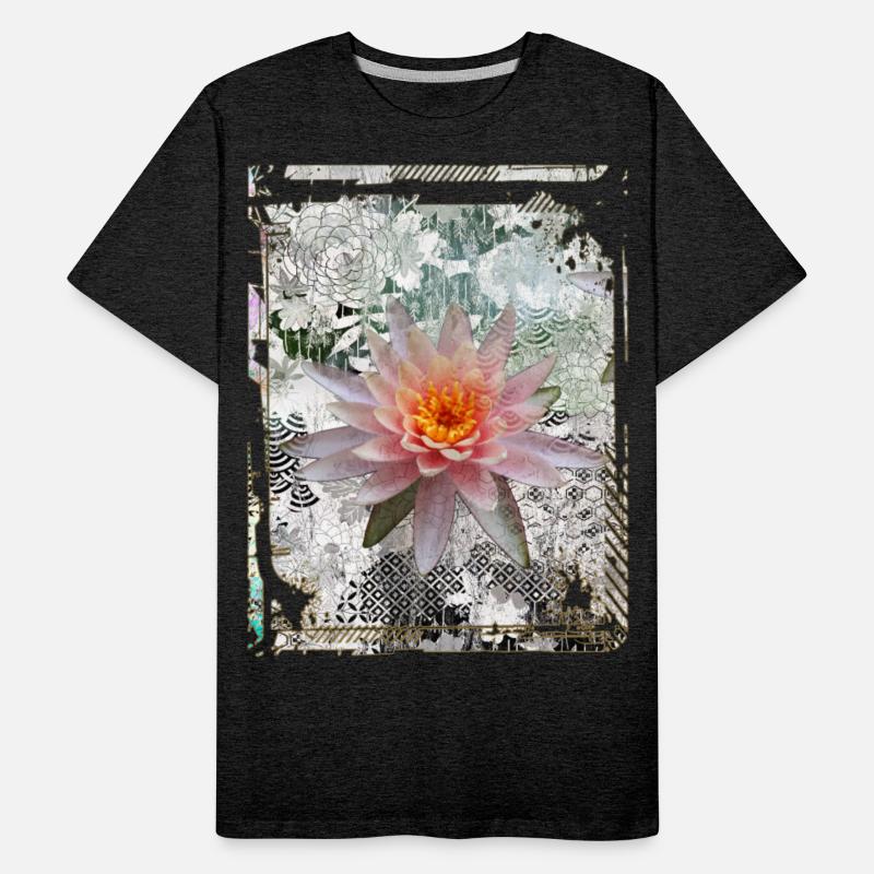 Japanese Collage Art Lotus Water Lily Collage Art