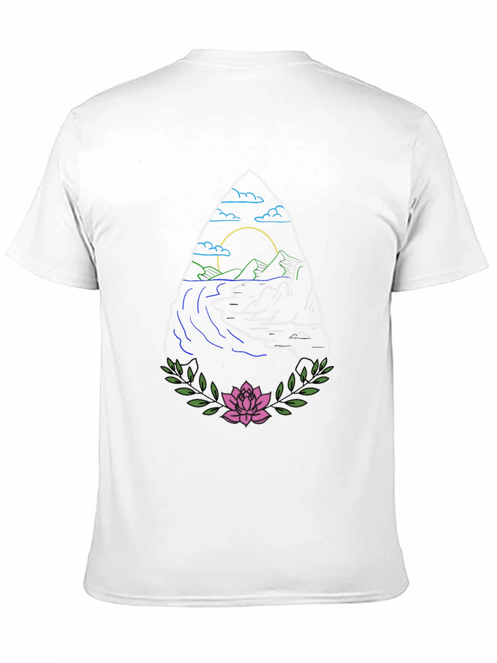 Nature Graphic Black T-Shirt
