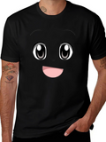 Anime Face Graphic Tee - Express Yourself!