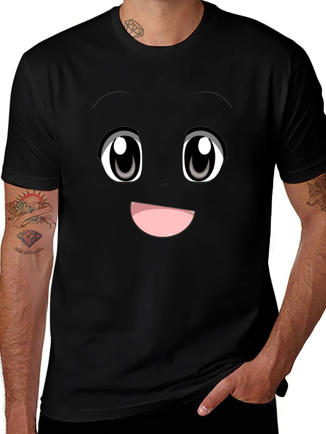 Anime Face Graphic Tee - Express Yourself!
