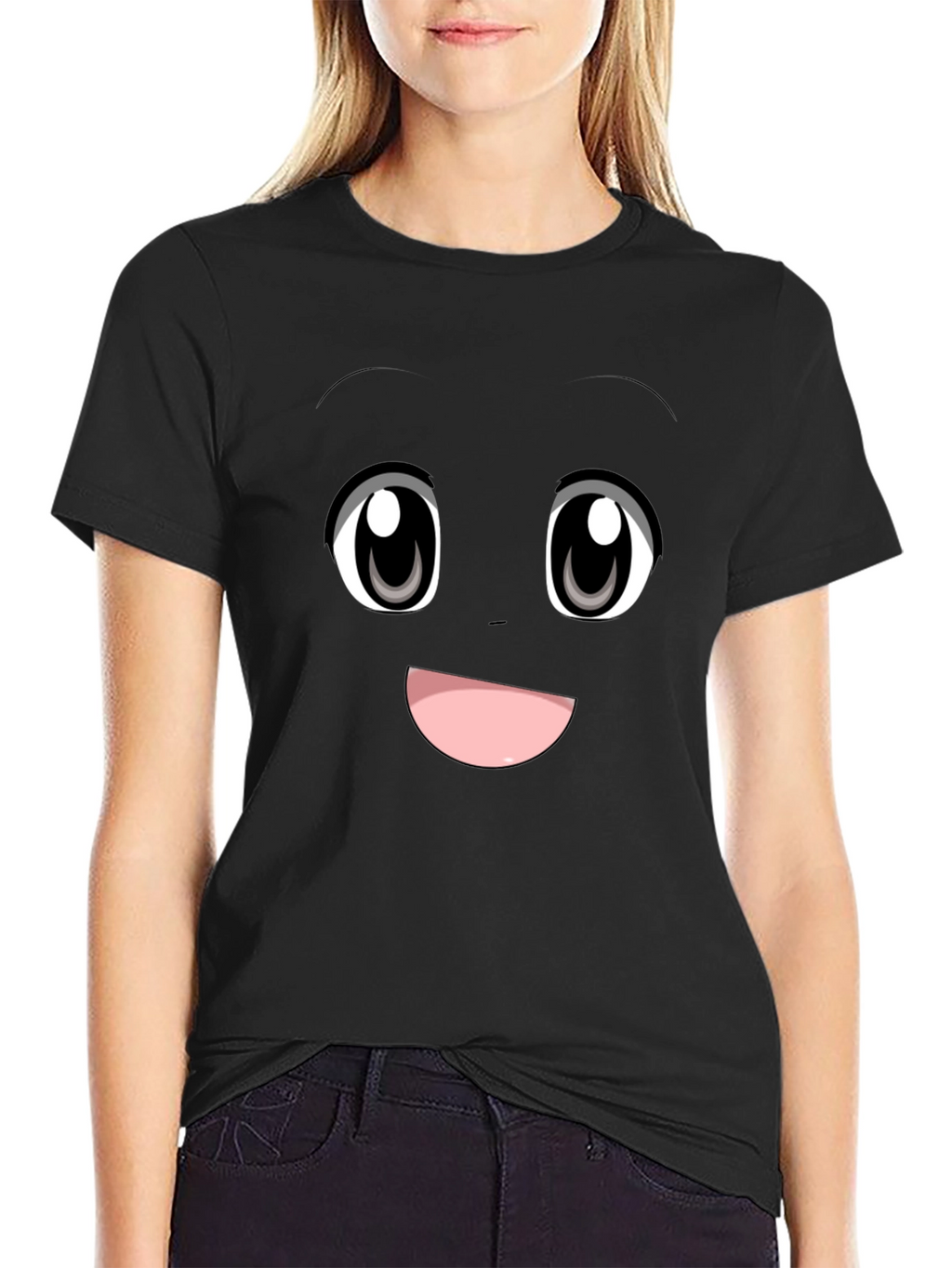 Anime Face Graphic Tee - Express Yourself!