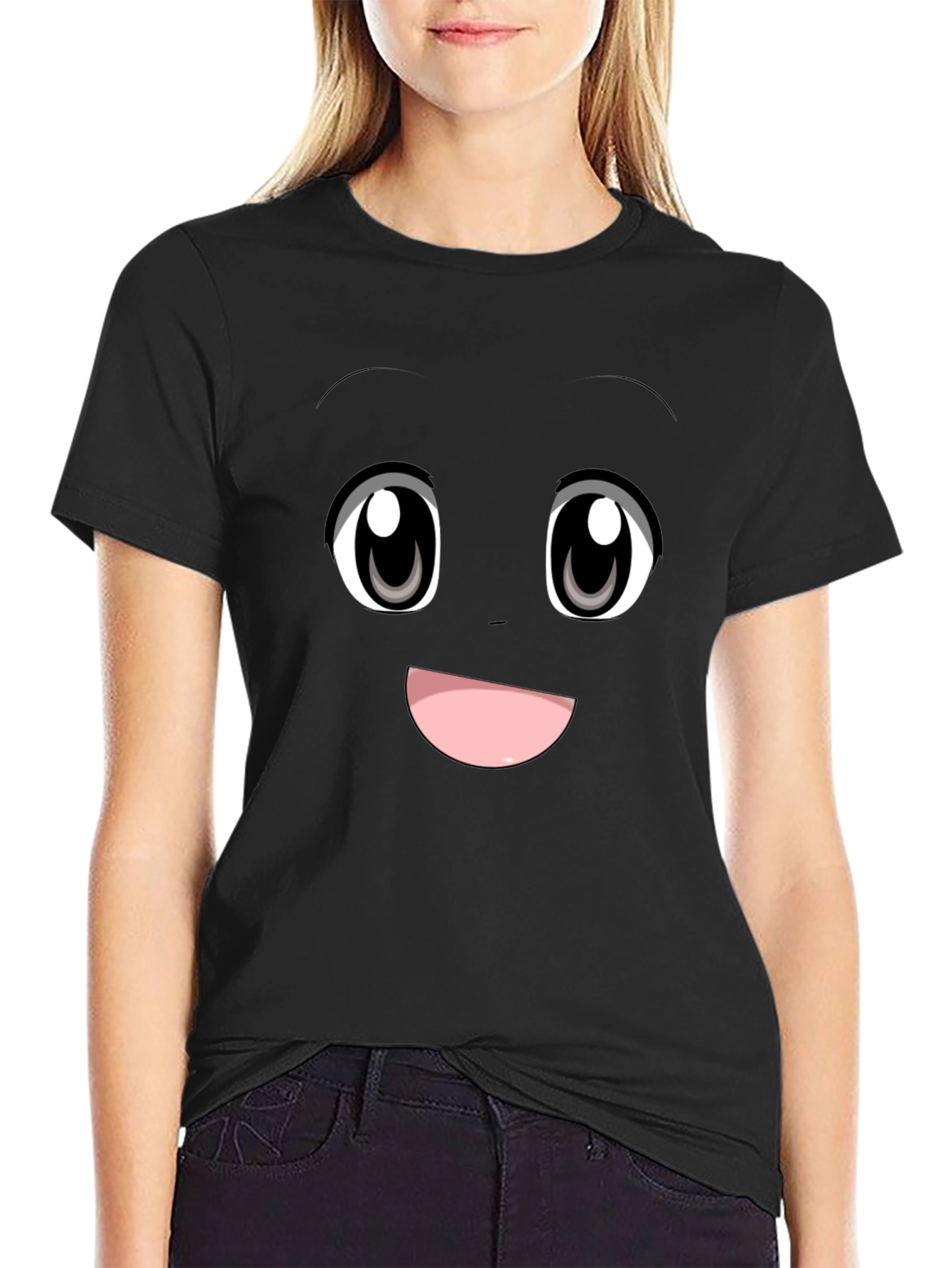 Anime Face Graphic Tee - Express Yourself!