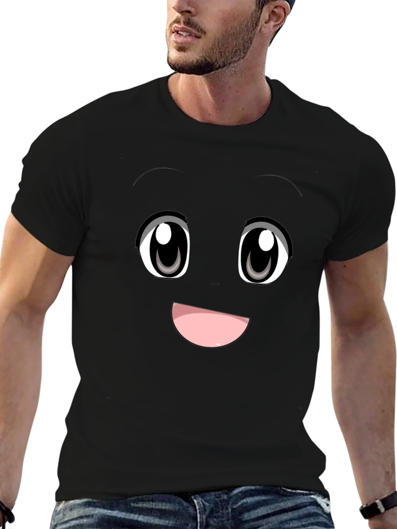 Anime Face Graphic Tee - Express Yourself!