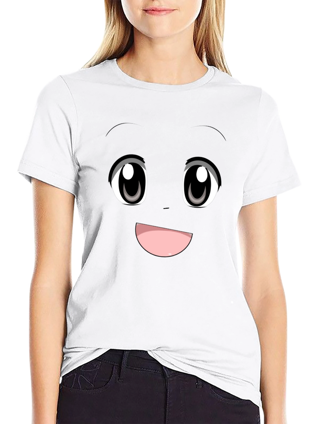 Anime Face Graphic Tee - Express Yourself!