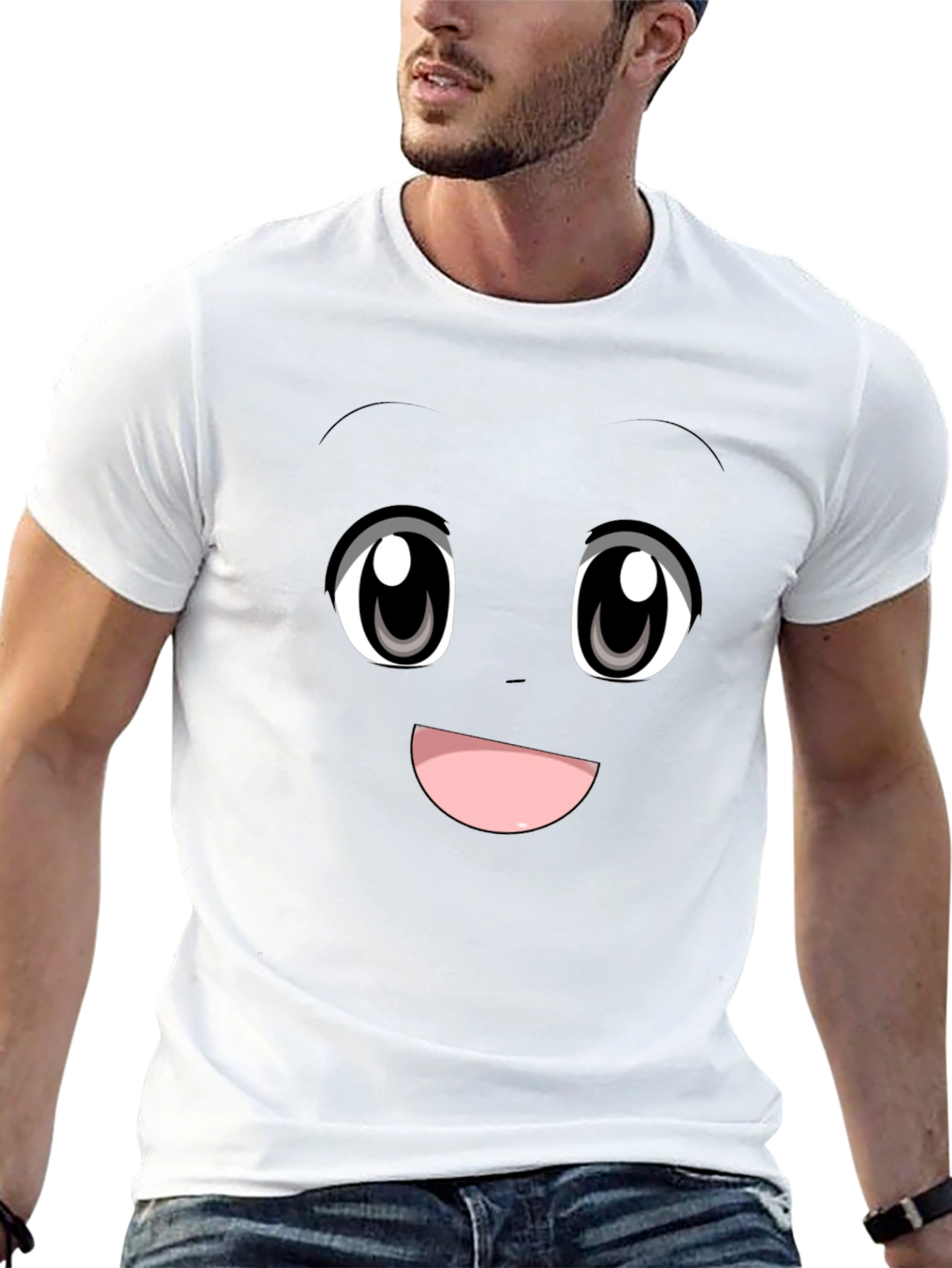Anime Face Graphic Tee - Express Yourself!