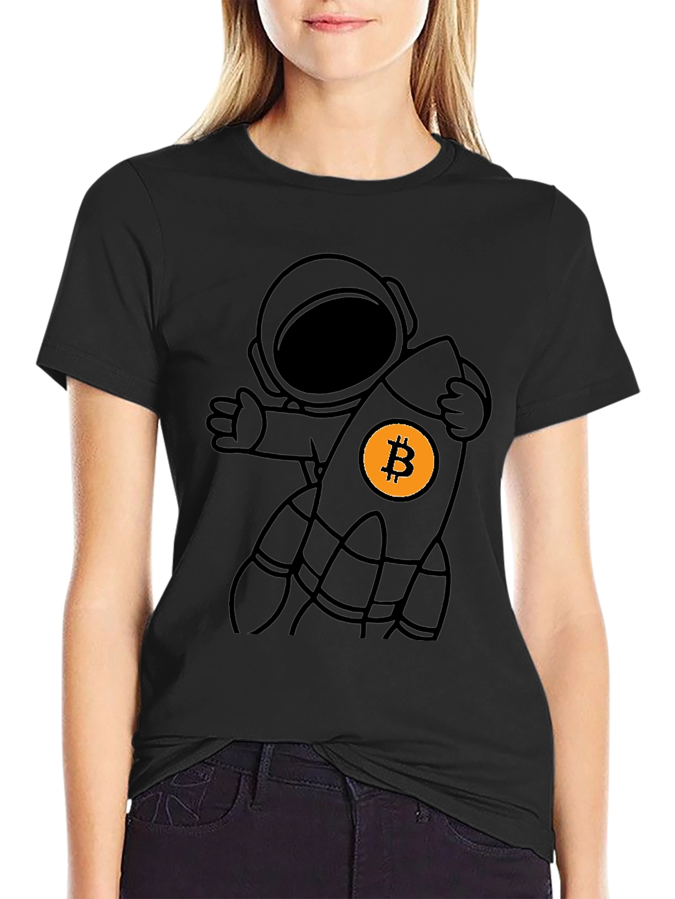 Bitcoin Astronaut T-Shirt - Crypto To The Moon!