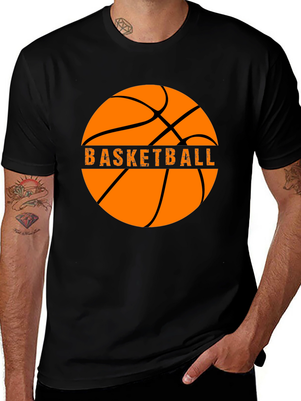 Basketball Graphic Tee - Stylish Sports T-Shirt