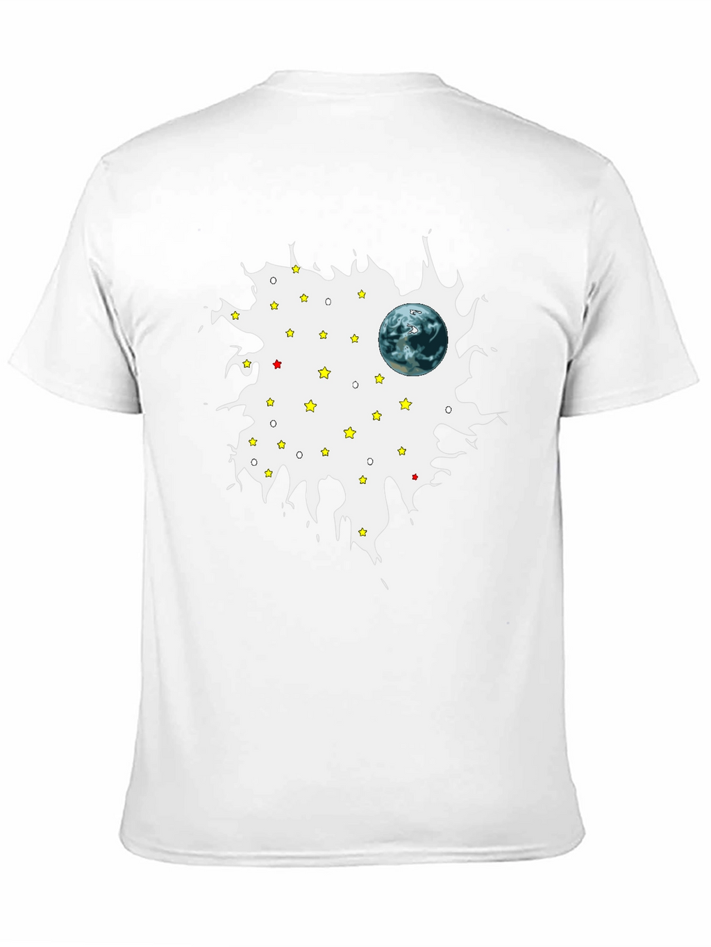 Planet Starry Sky Mens Graphic T-Shirt