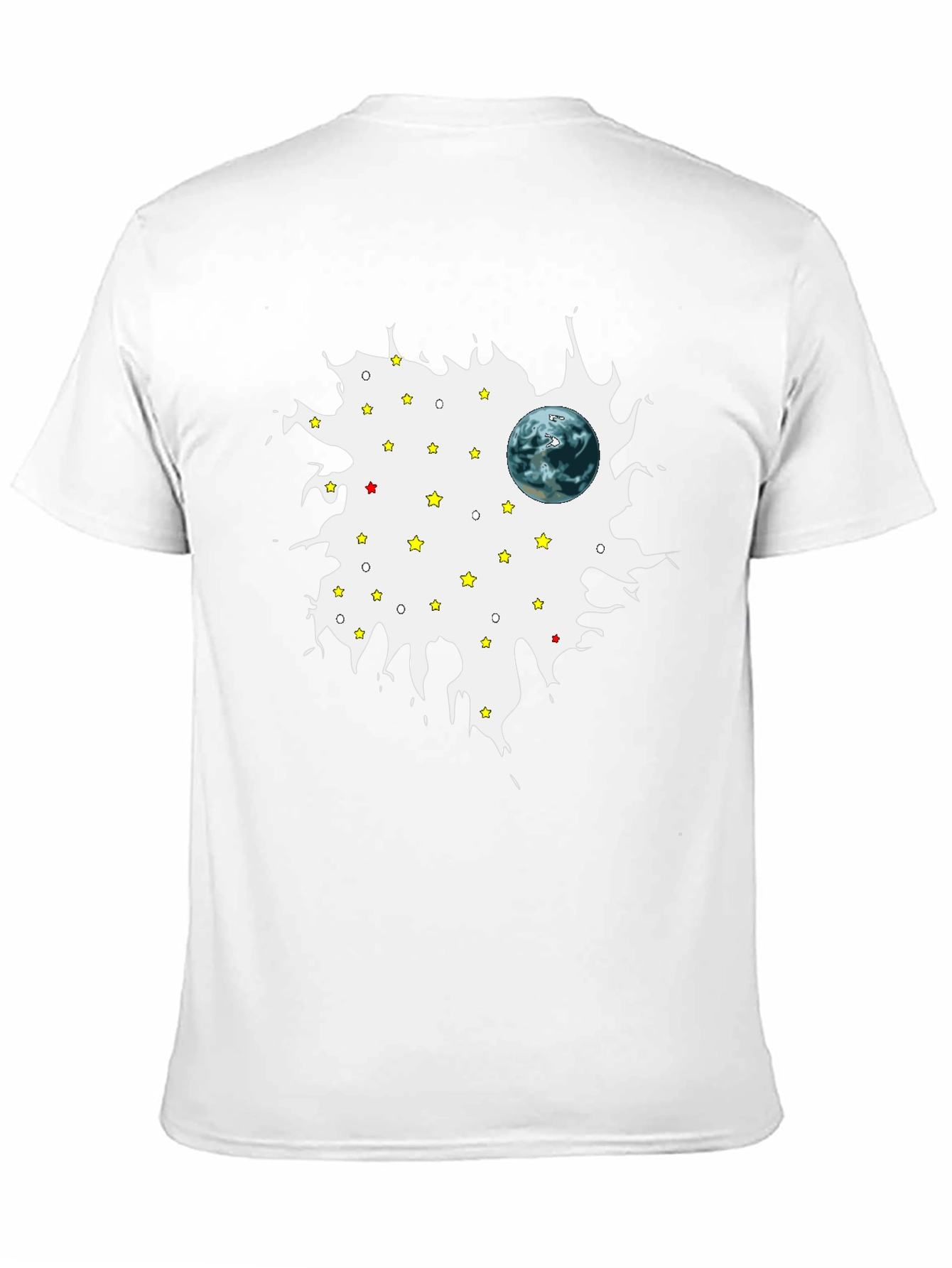 Planet Starry Sky Mens Graphic T-Shirt