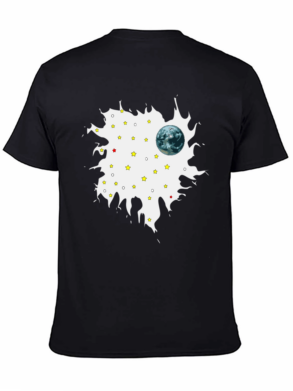 Planet Starry Sky Mens Graphic T-Shirt
