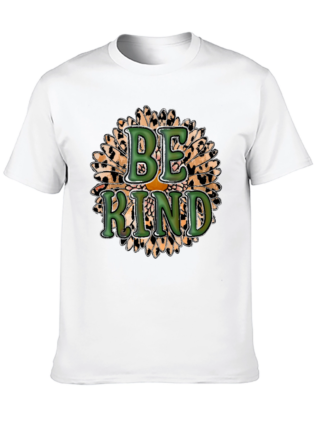 Be Kind Leopard Sunflower Graphic Tee