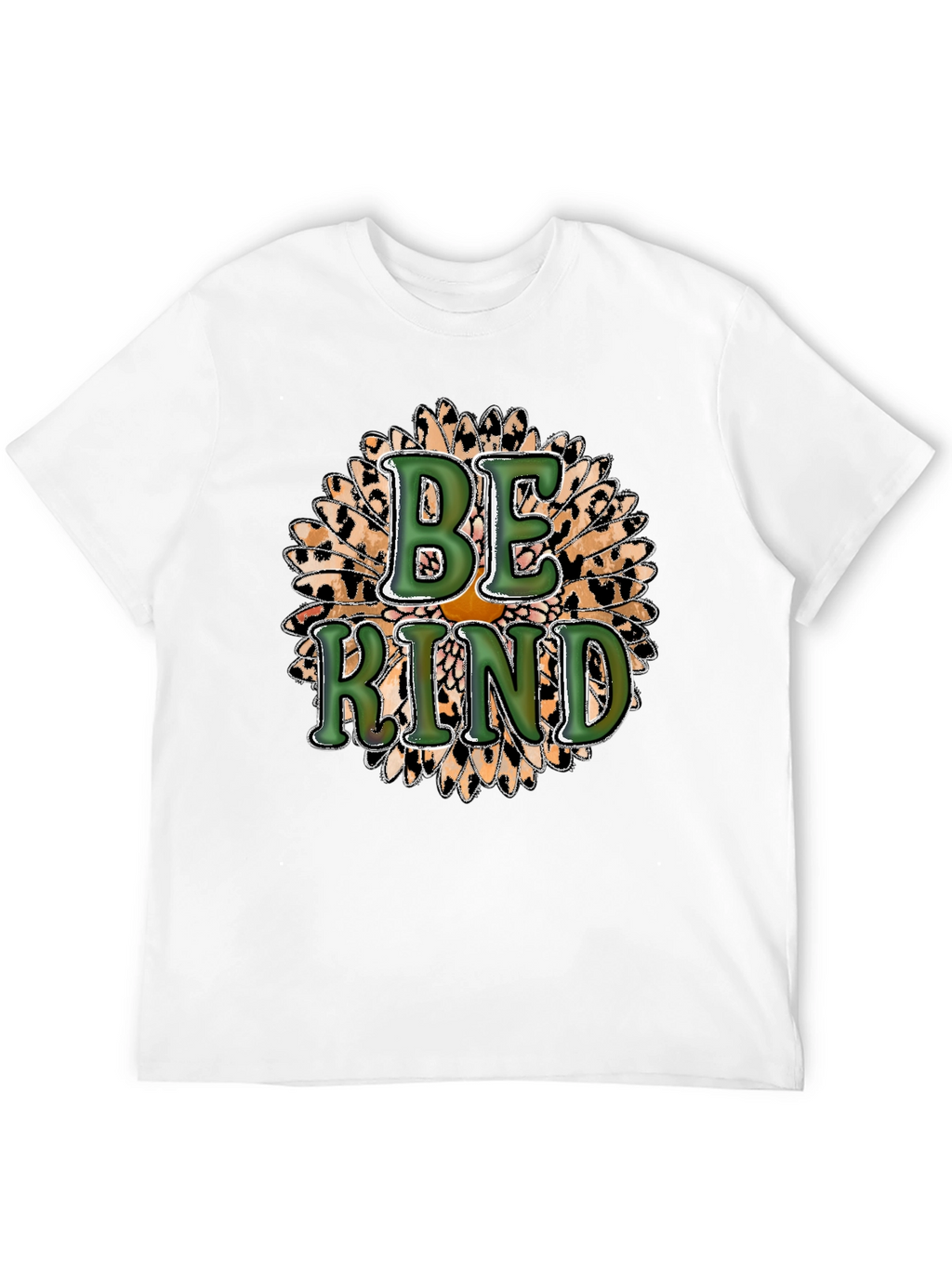Be Kind Leopard Sunflower Graphic Tee