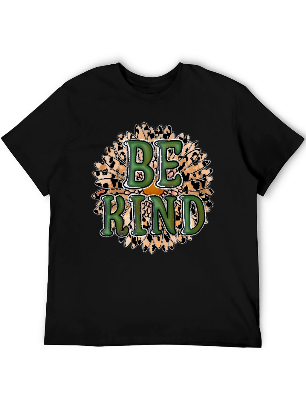 Be Kind Leopard Sunflower Graphic Tee