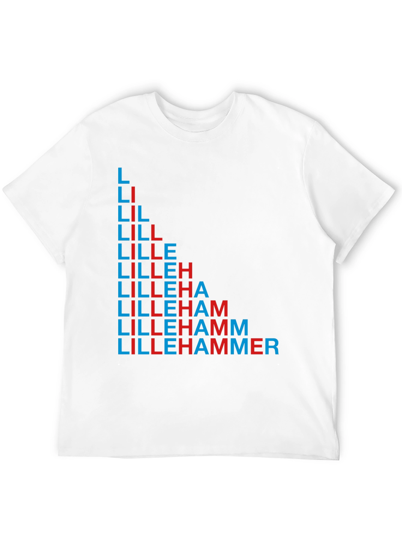 Lillehammer Text Design Black T-Shirt