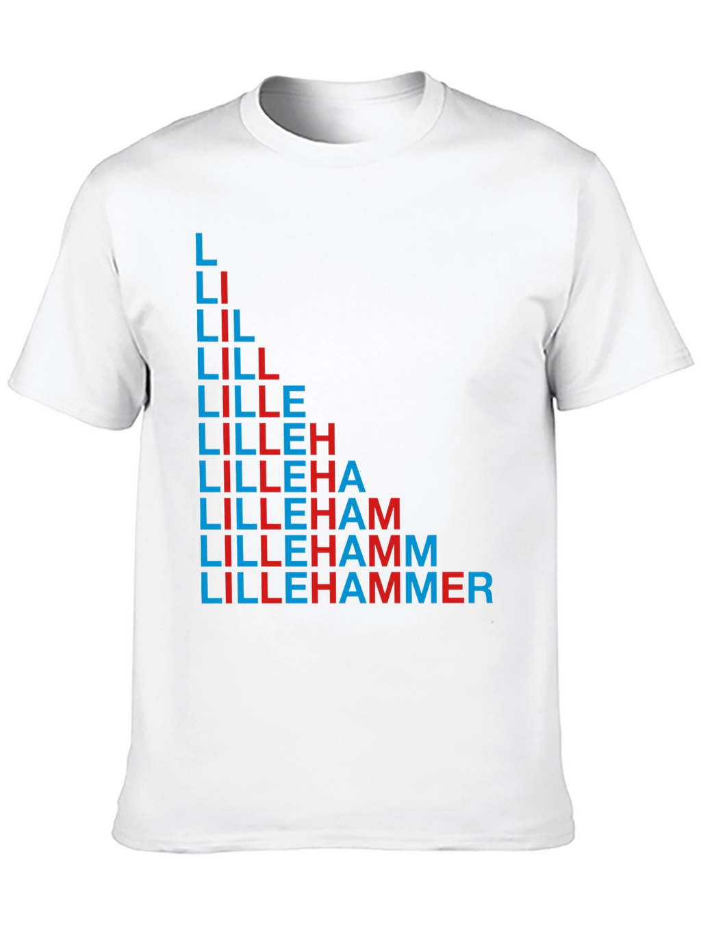 Lillehammer Text Design Black T-Shirt
