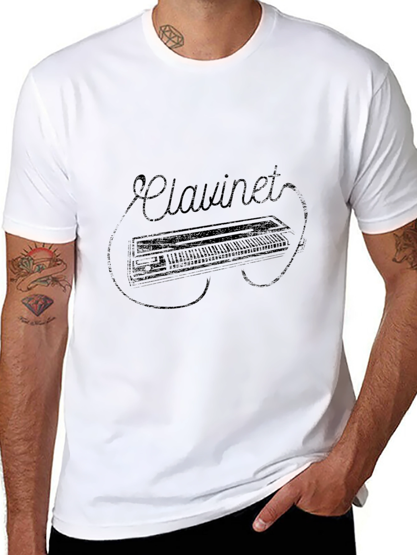Clavinet Graphic Tee - Retro Music Vibe
