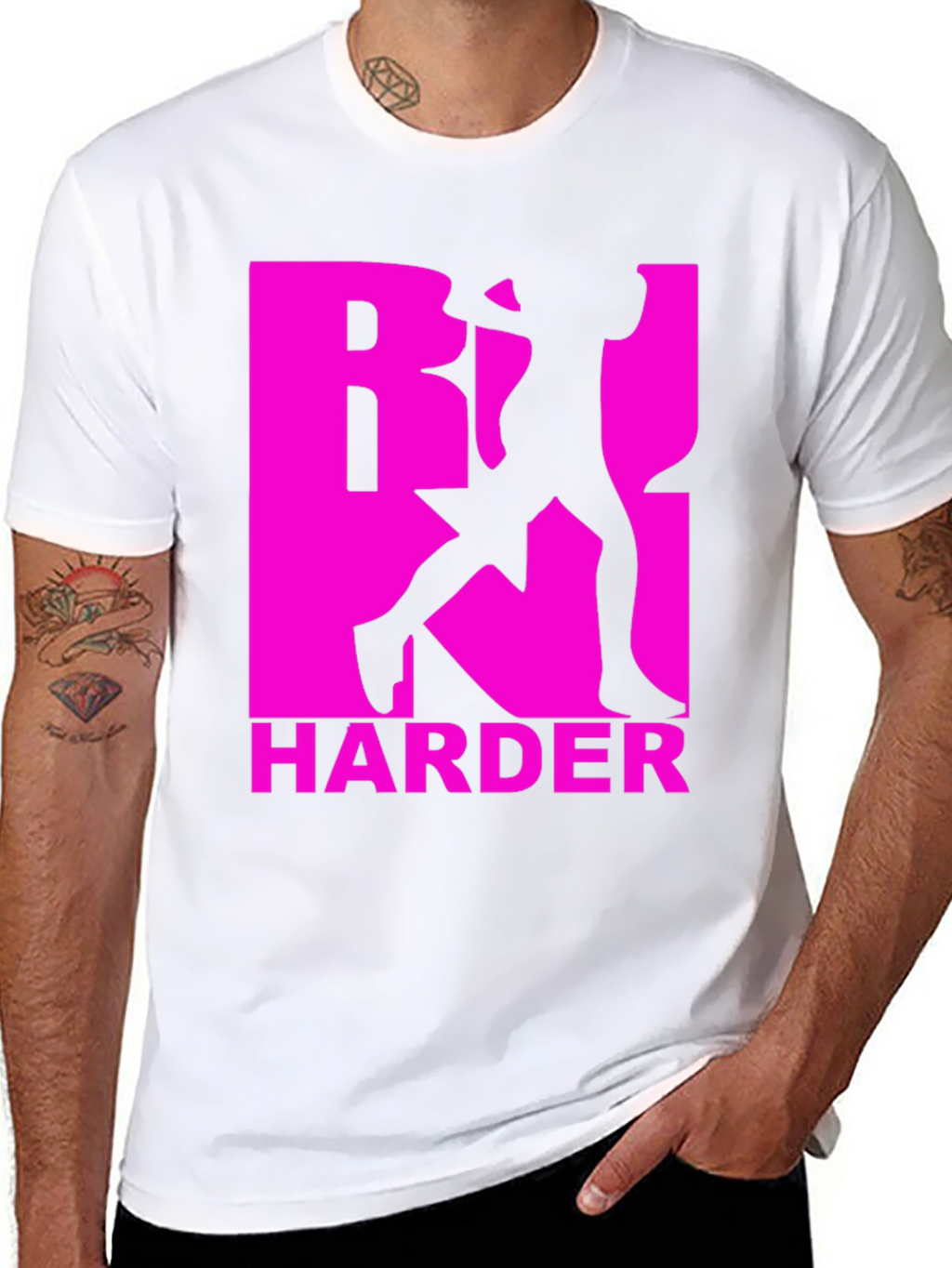 Black Work Harder Graphic Tee