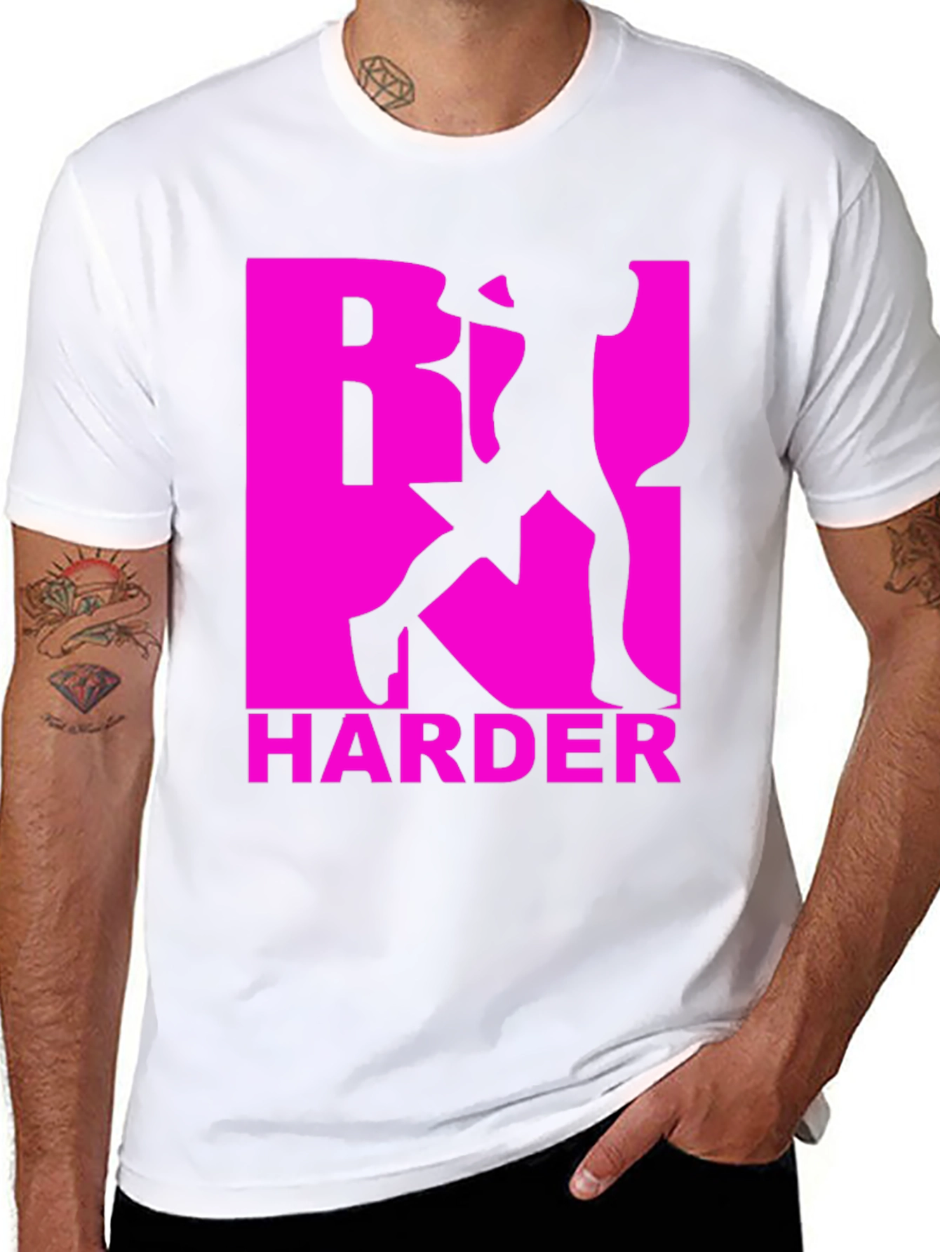 Black Work Harder Graphic Tee