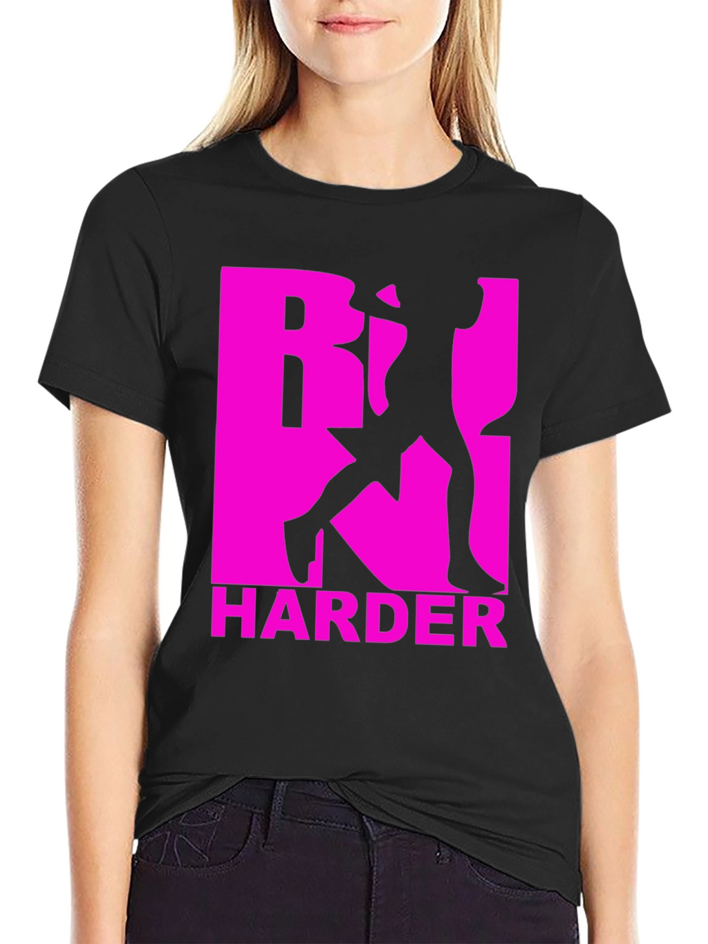 Black Work Harder Graphic Tee
