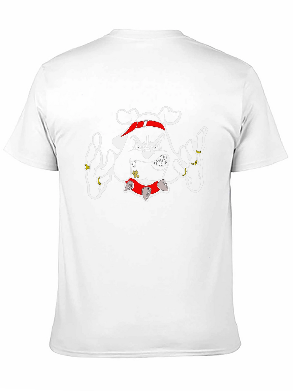 Gangster Bulldog Graphic T-Shirt - Black