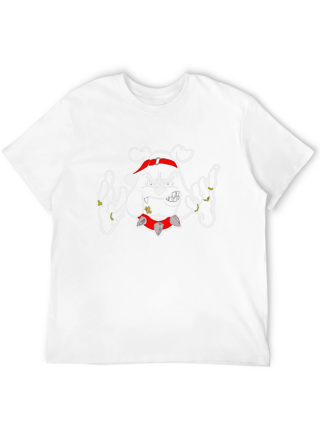 Gangster Bulldog Graphic T-Shirt - Black