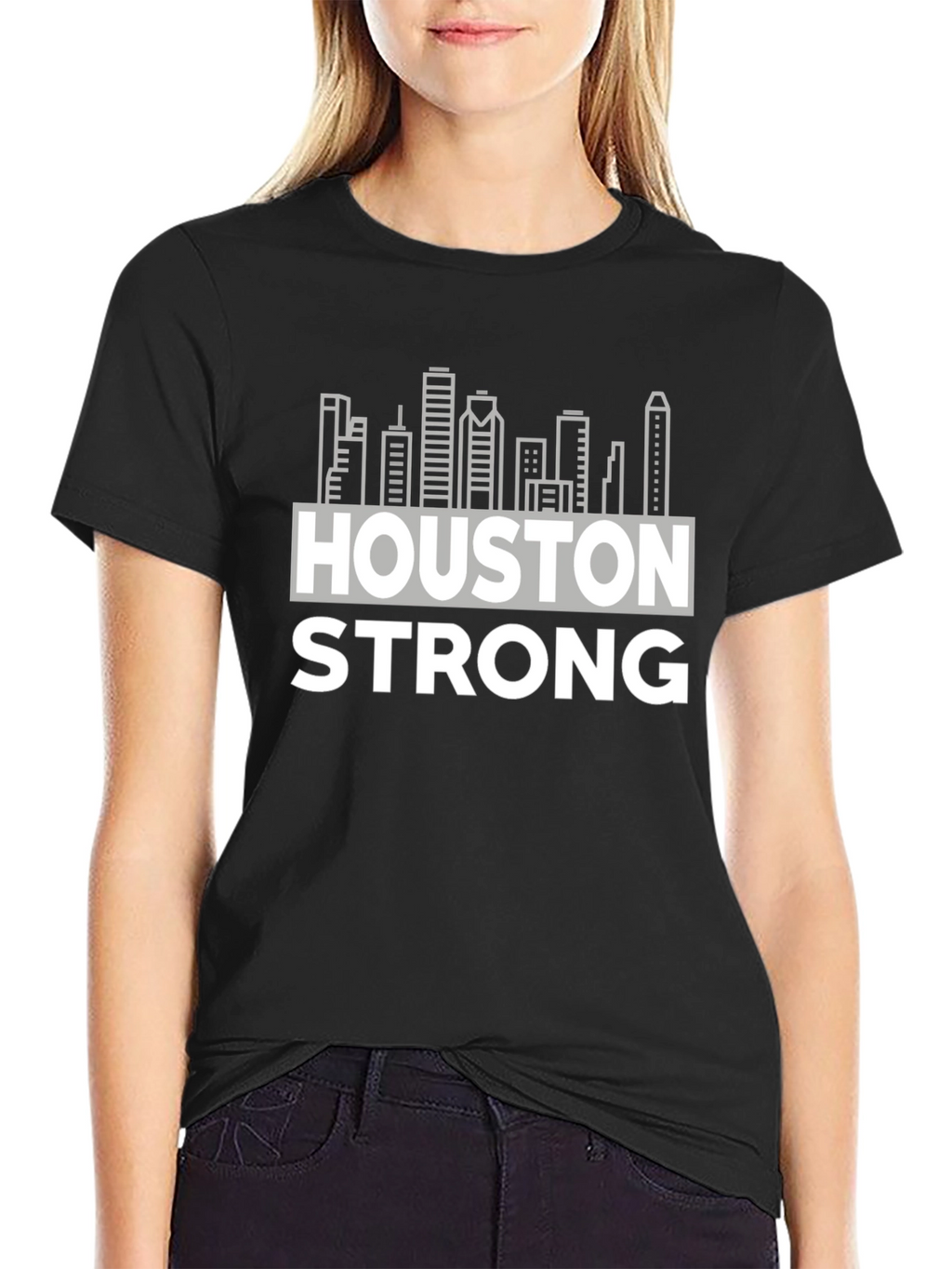 Houston Strong Graphic Tee - Black