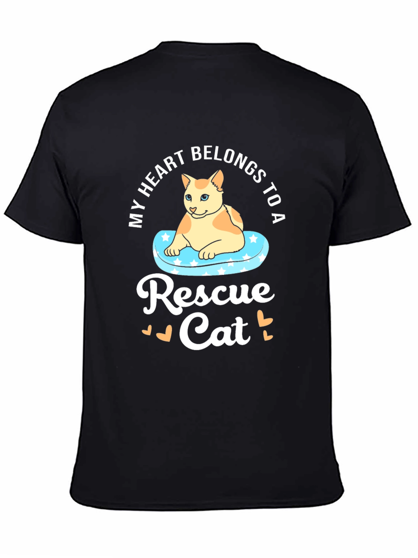 Rescue Cat T-Shirt: My Heart Belongs to a Rescue Cat