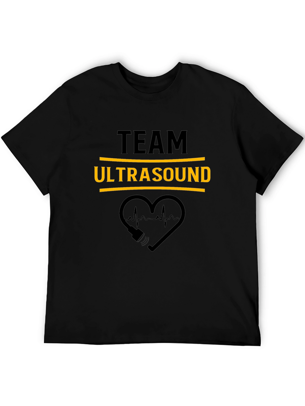 Team Ultrasound Black Graphic Tee