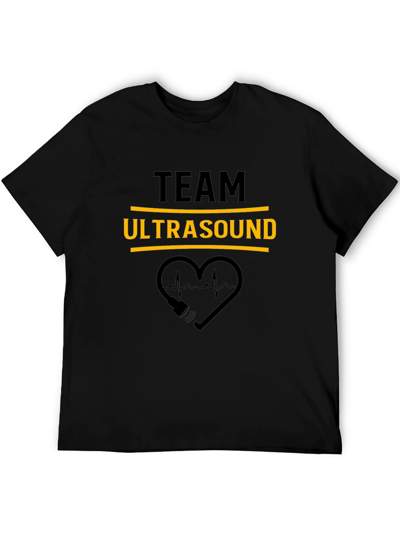 Team Ultrasound Black Graphic Tee