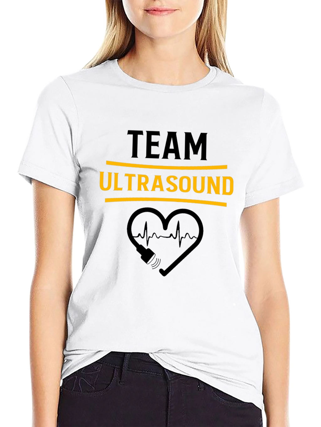 Team Ultrasound Black Graphic Tee