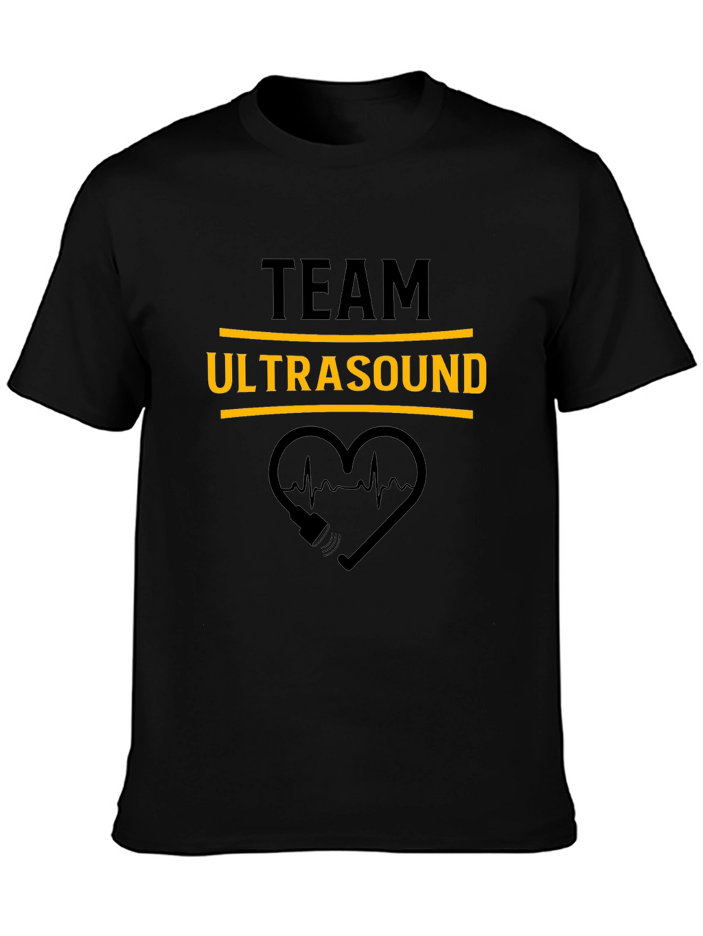 Team Ultrasound Black Graphic Tee