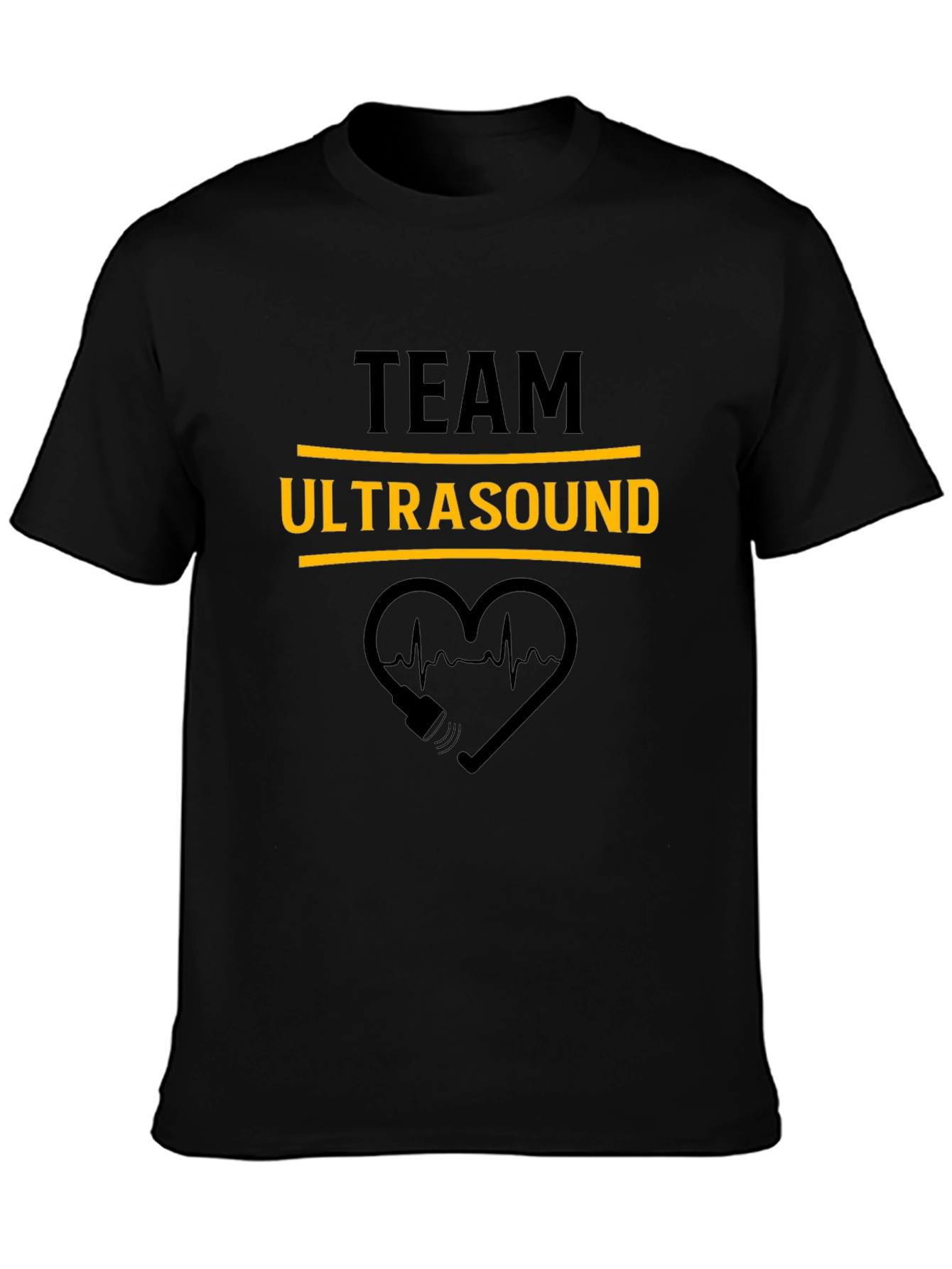 Team Ultrasound Black Graphic Tee