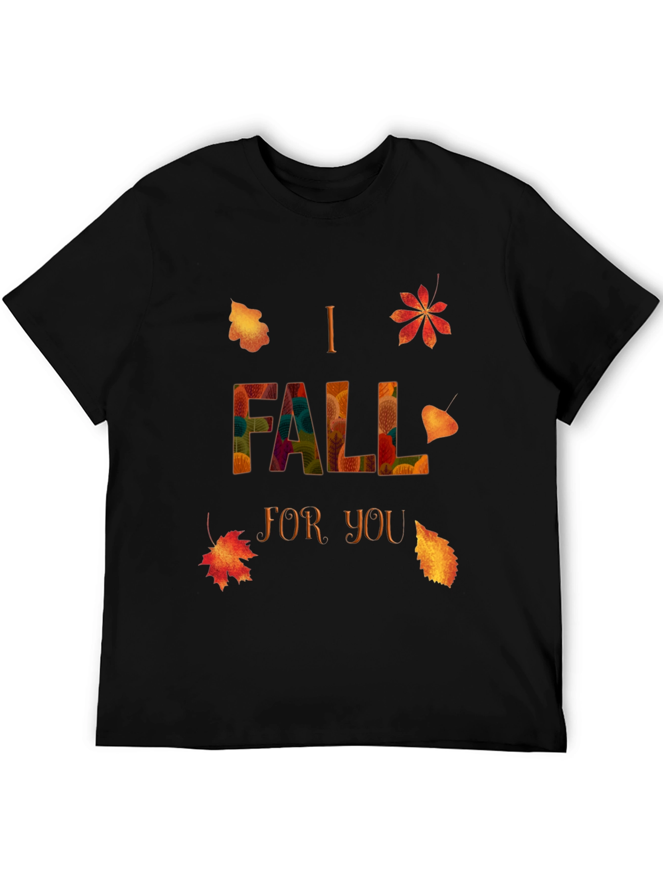 I Fall For You Graphic Tee - Autumn Themed Shirt
