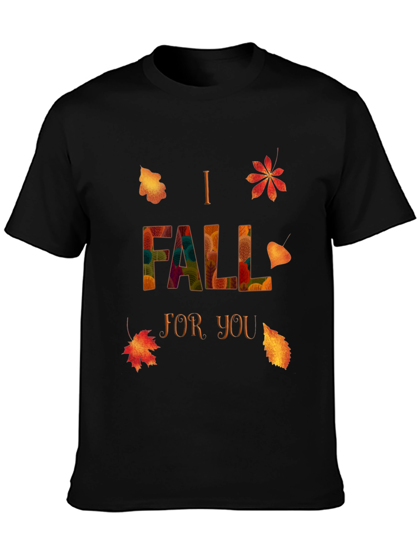 I Fall For You Graphic Tee - Autumn Themed Shirt
